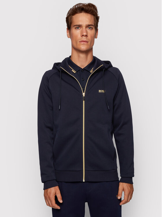 BOSS Boss Majica dugih rukava Shaggy 1 50434923 Tamnoplava Regular Fit