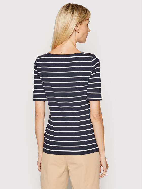 LAUREN RALPH LAUREN Lauren Ralph Lauren Bluse 200701085002 Dunkelblau Slim Fit