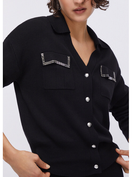 Liu Jo Liu Jo Cardigan TA6041MS59L22222 Nero Regular Fit