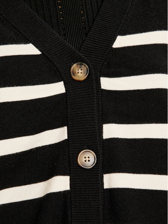 Pieces Pieces Kardigāns Sia 17150971 Melns Loose Fit