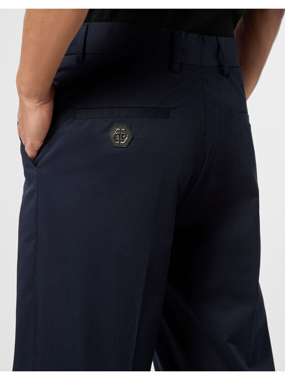 PHILIPP PLEIN PHILIPP PLEIN Chinosy 26135 Granatowy Chino Fit