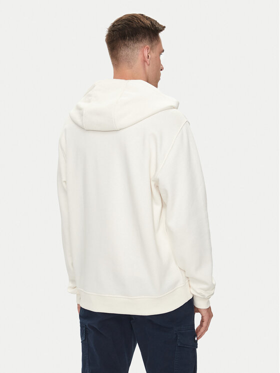 Tommy Jeans Tommy Jeans Felpa Flag DM0DM20498 Écru Regular Fit