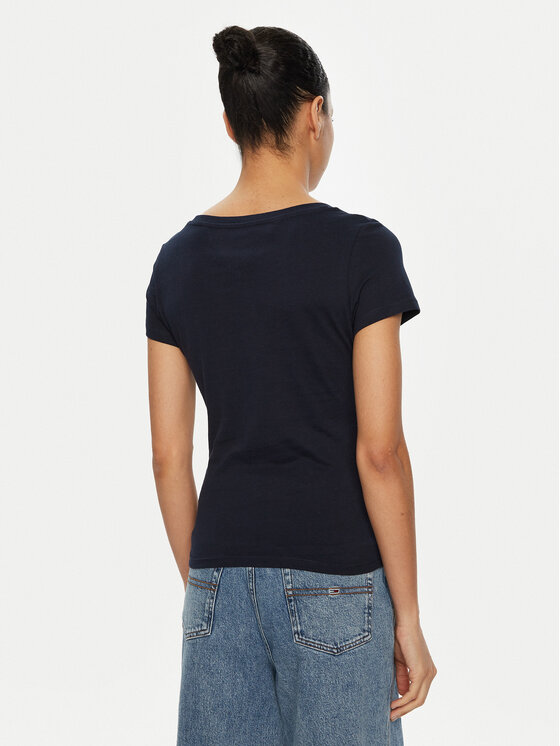 Tommy Jeans Tommy Jeans T-särk DW0DW20458 Tumesinine Slim Fit