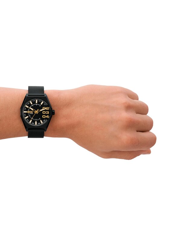 Diesel Diesel Orologio Scraper DZ2194 Nero