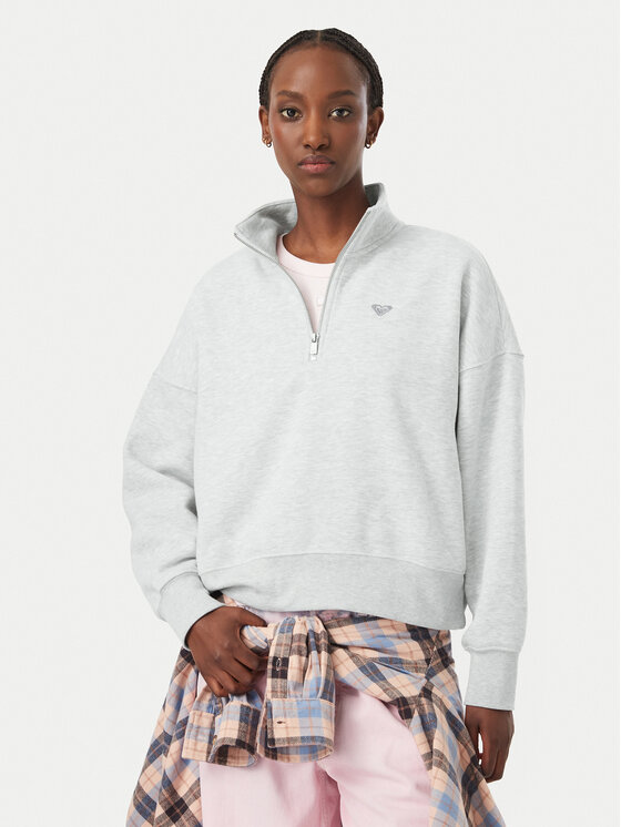 Roxy Roxy Felpa Everfree ERJFT05137 Grigio Regular Fit
