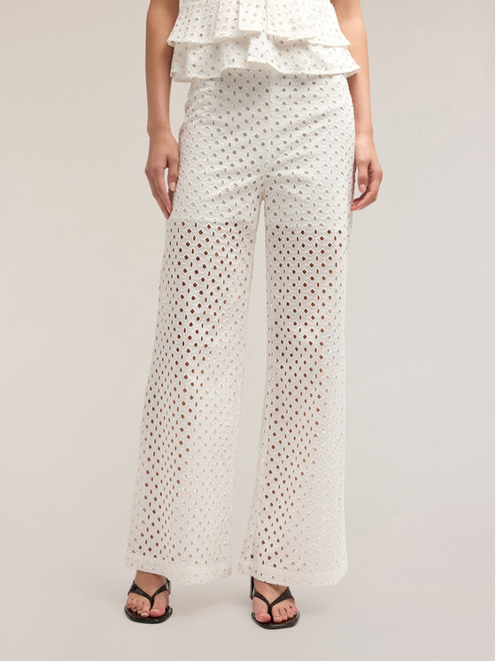 Motivi Motivi Pantaloni di tessuto P035Q004009N011 Bianco Over Fit