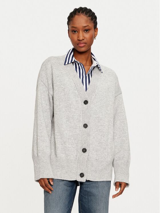 ViCOLO Kardigán 55007S Sivá Regular Fit