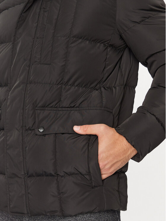 Geox Geox Žieminė striukė Hilstone M3628C T2941F 9000 Juoda Regular Fit