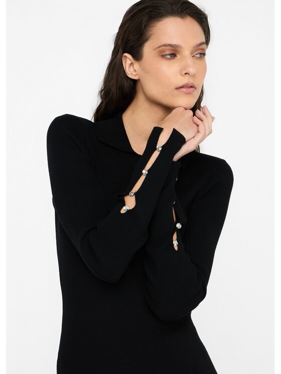 Liu Jo Liu Jo Maglione MF5263MS99E22222 Nero Slim Fit