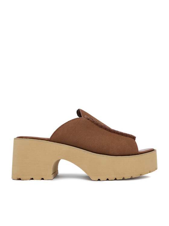 JENNY JENNY Klapki CEO-LB-G9338A Brązowy