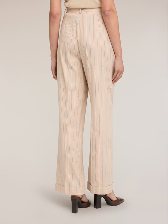 Motivi Motivi Pantaloni di tessuto P093Q004553N0R2 Crema Over Fit