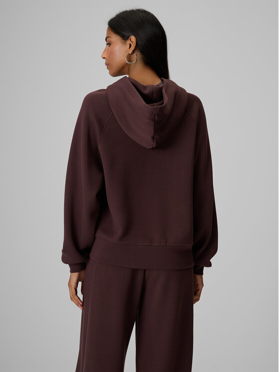 4F 4F Bluza ESSENTIAL Brązowy ciemny Regular Fit