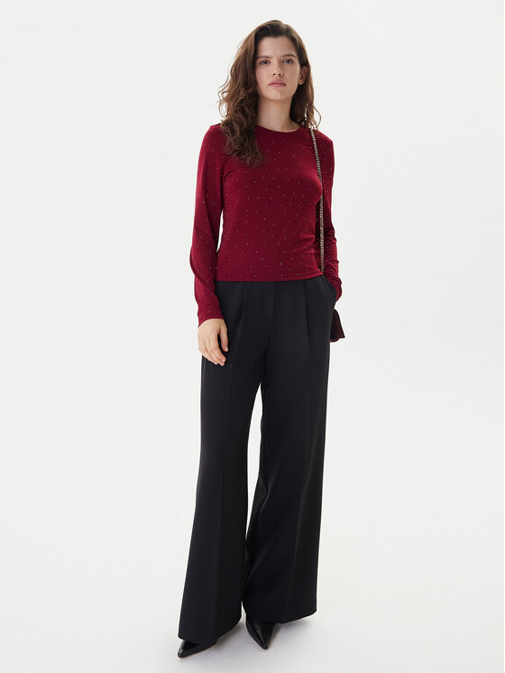 ONLY ONLY Blúzka Zita 15358986 Bordová Regular Fit