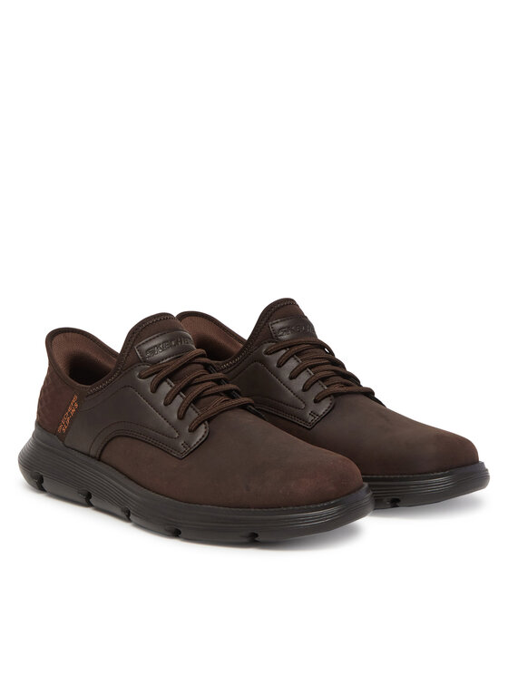 Skechers Skechers Sneakersy Garza-Gervin 205046/CHOC Brązowy