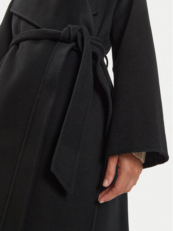 IVY OAK IVY OAK Wollmantel Carrie Rose IO111048 Schwarz Loose Fit