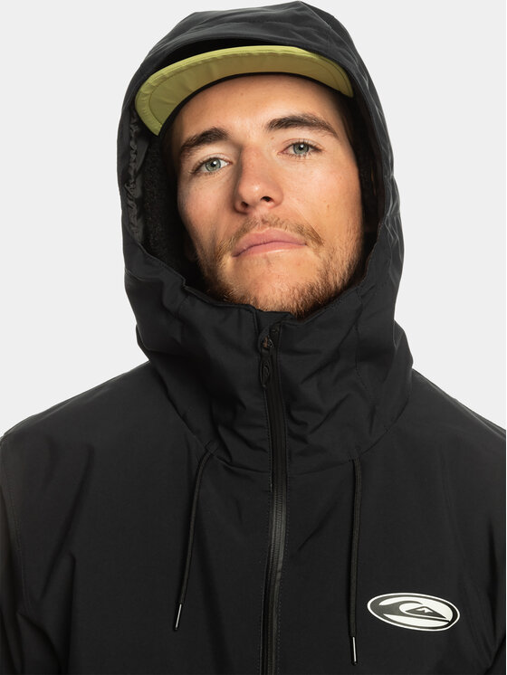 Quiksilver Quiksilver Outdoorová bunda High In Th Hood EQYTJ03436 Černá Regular Fit