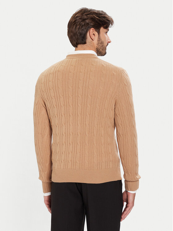 BOSS BOSS Пуловер H-Hetico 50549975 Бежов Regular Fit