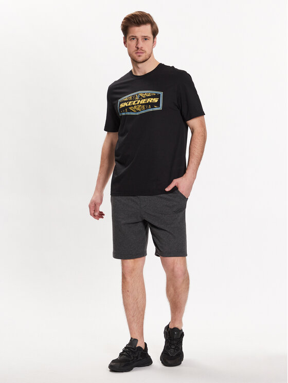 Skechers Skechers Sportske kratke hlače Explorer M1SH69 Siva Regular Fit