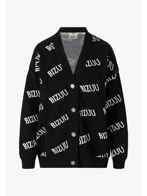 BIZUU BIZUU Kardigan KYLE Czarny Standard Fit