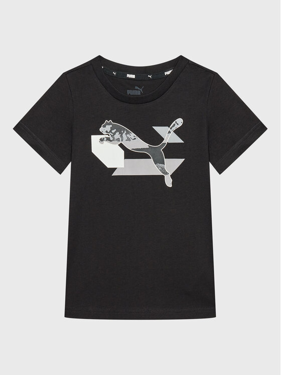 Puma Tricou Alpha Graphic 670101 Negru Regular Fit