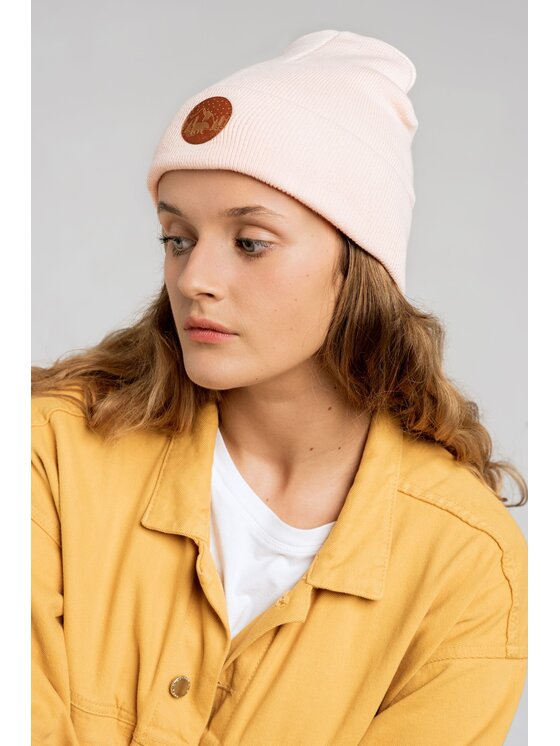 Kabak Kabak Czapka klasyczna beanie Różowy