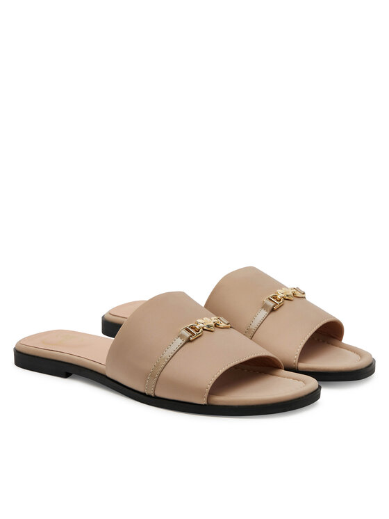 LOVE MOSCHINO LOVE MOSCHINO Şlapi JA28082G1MIM0131 Bej