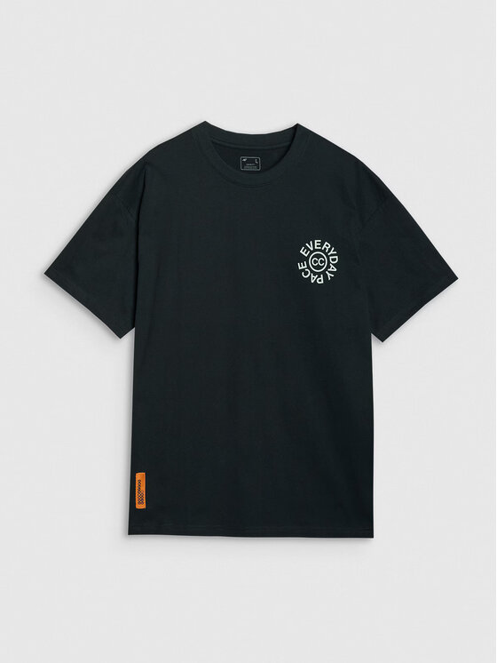 4F 4F T-shirt 4FWSS25TTSHM1979-20S Nero Oversize