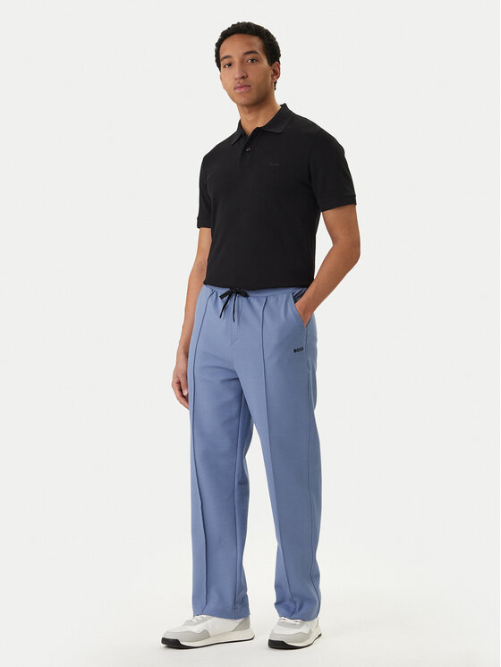 BOSS BOSS Pantaloni da tuta Member Hurley 50558602 Celeste Regular Fit