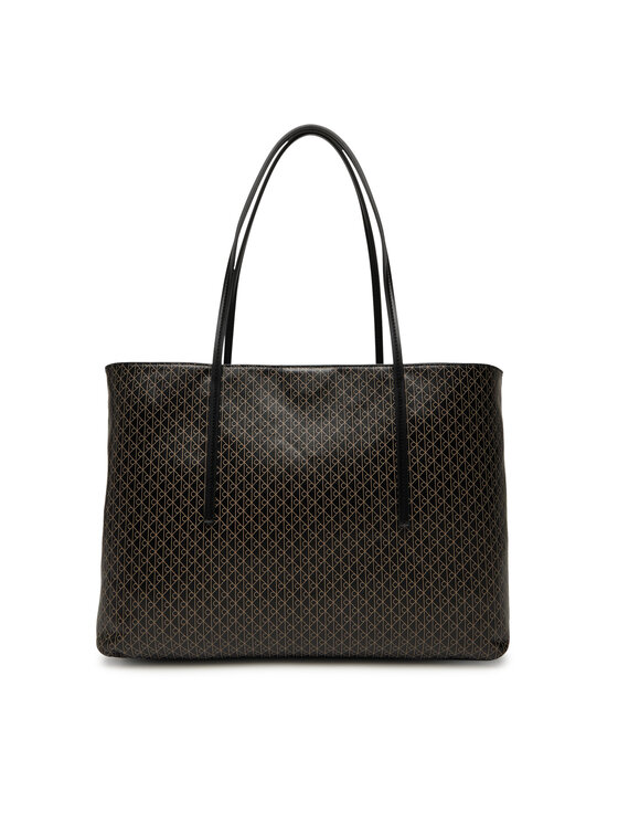 Calvin Klein Calvin Klein Torebka Emblem Aop Tote W/ Pouch LV04F3266G Czarny