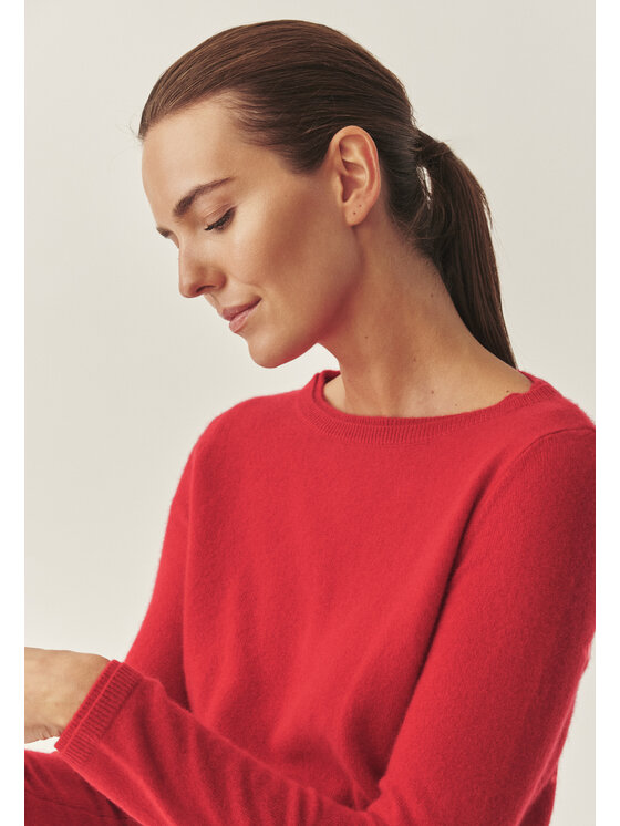 TATUUM Tatuum Sweter LEMON Czerwony Fitted Fit