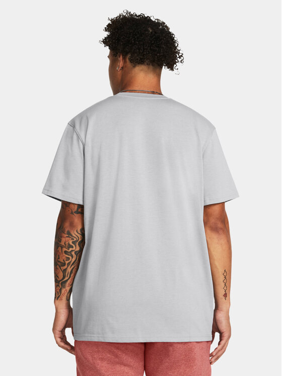 Under Armour Under Armour Тишърт Ua Hw Armour Label Ss 1382831-011 Сив Loose Fit