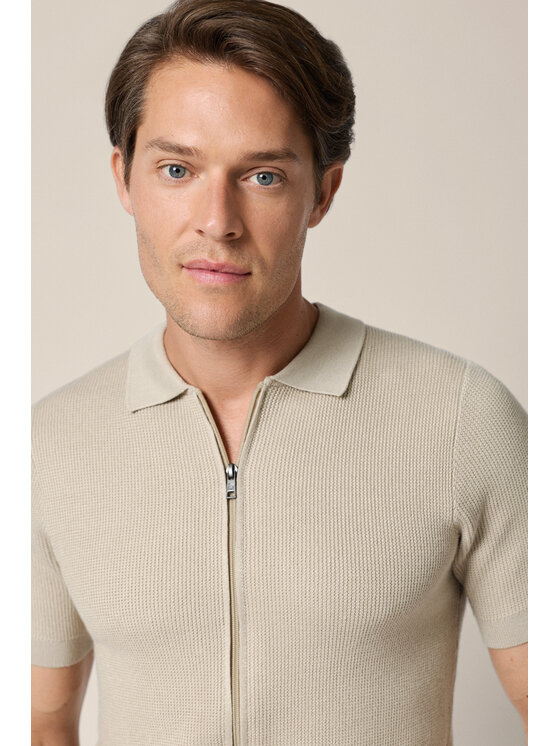 Lancerto Lancerto Polo Maurizio PO073126000012 Beżowy Regular Fit