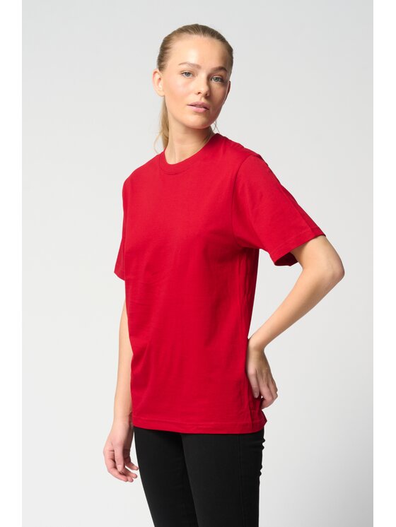 TeeShoppen TeeShoppen T-Shirt 'Oversized Collection' Czerwony Oversize