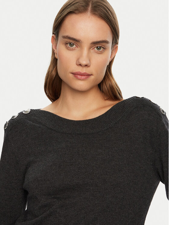 Morgan Morgan Sweter 242-MCHOU Szary Regular Fit