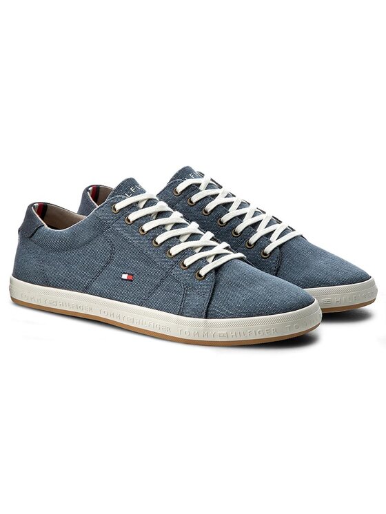 Tommy Hilfiger Sneakers aus Stoff Howell 1D2 FM0FM00471 Dunkelblau Modivo