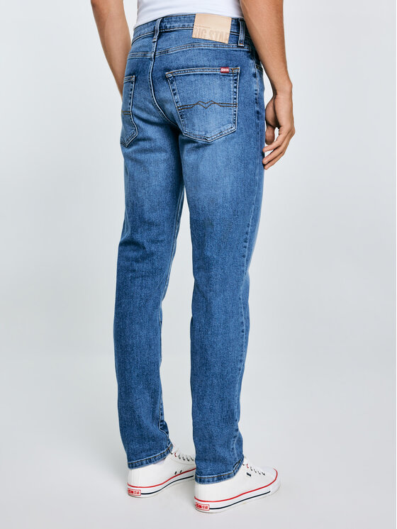 BIG STAR BIG STAR Jeansy HARPER Niebieski Tapered Fit