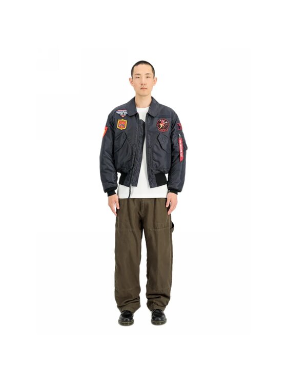 Alpha Industries Alpha Industries Kurtka bomber AI.268135 Czarny Loose Fit