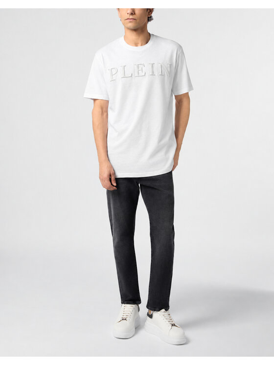 PHILIPP PLEIN PHILIPP PLEIN T-Shirt 31309 Biały Regular Fit