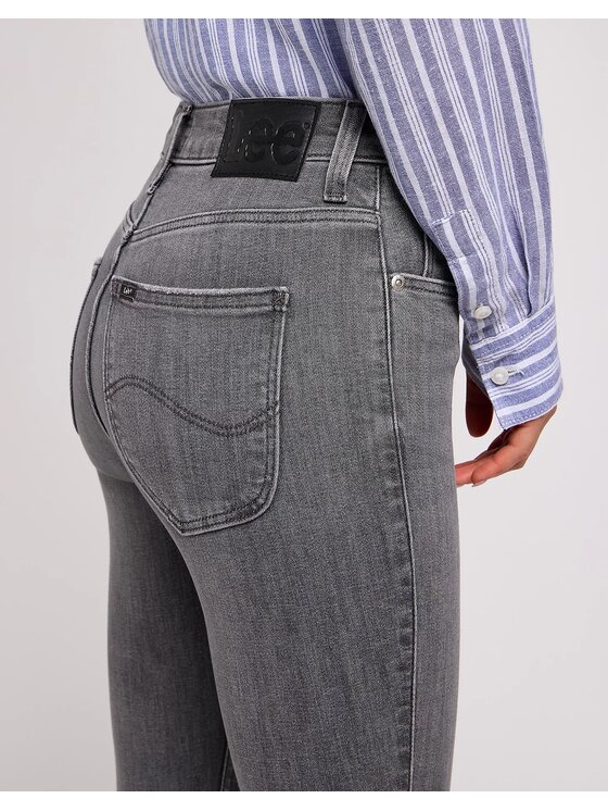 Lee Lee Jeansy SCARLETT Szary Skinny Fit
