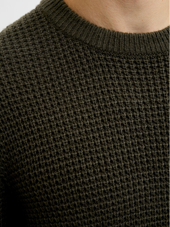 Jack & Jones Jack & Jones Svetr Global 12287594 Zelená Regular Fit