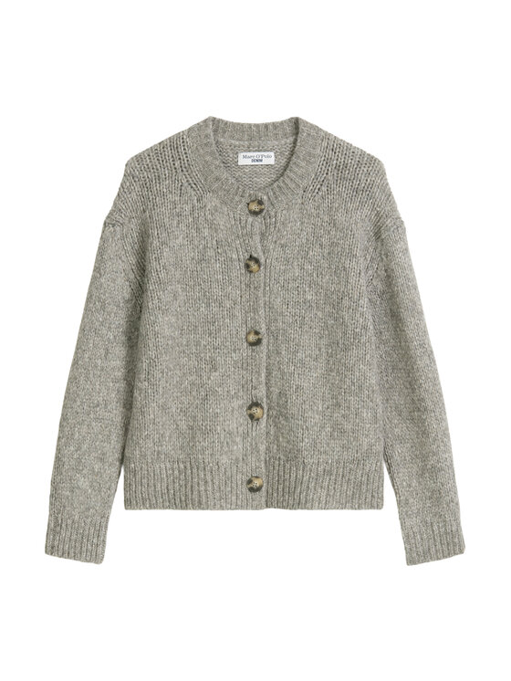 Marc O'Polo Marc O'Polo Pletena jopica 5000006923 Siva Relaxed Fit