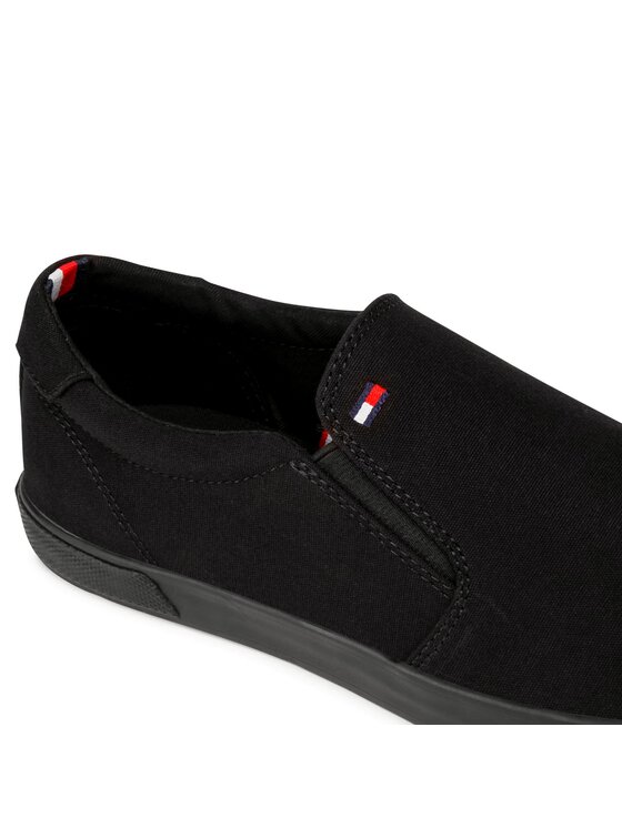 Tommy Hilfiger Tommy Hilfiger Tenisówki Iconic Slip On FM0FM00597 Czarny