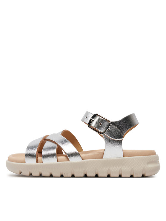 Geox Geox Sandale J Sandal Soleima Gir J45GSA 000CF C1007 M Srebrna