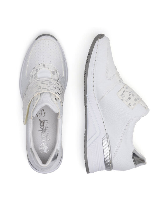 Rieker Rieker Sneakersy N4354-81 Biały