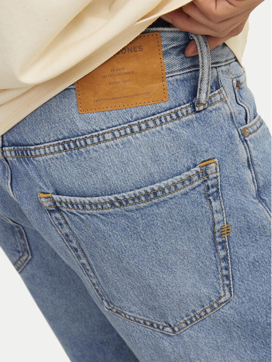 Jack & Jones Jack & Jones Pantaloni scurți de blugi Chris Cooper 12252858 Albastru Relaxed Fit