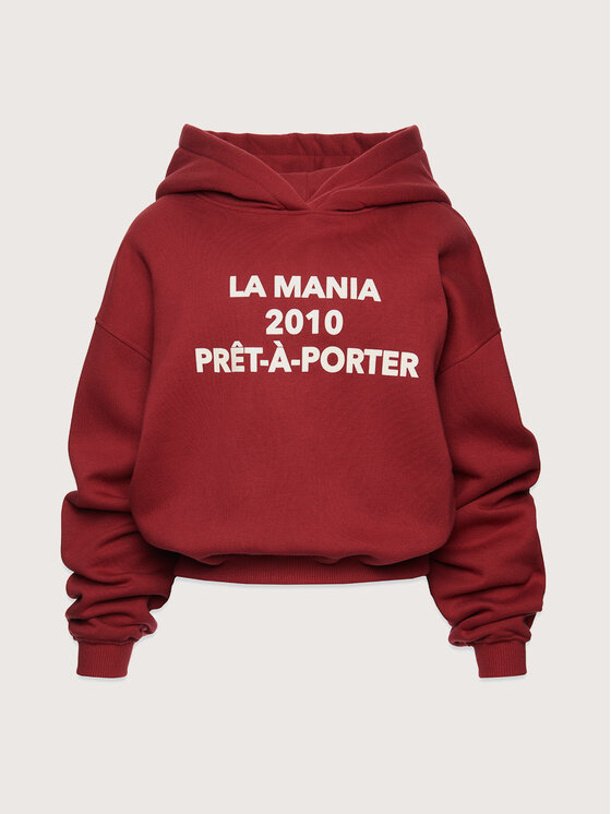 La Mania La Mania Felpa TAYLA Bordeaux Classic Fit