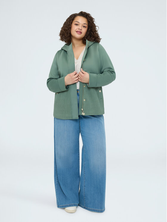 Fiorella Rubino Fiorella Rubino Giubbotto piumino F041T001472N035 Verde A-Line Fit