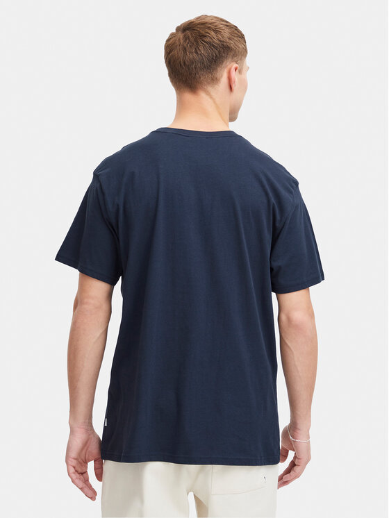Solid Solid Tricou Ilias 21108139 Bleumarin Regular Fit