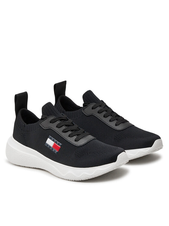 Tommy Jeans Tommy Jeans Αθλητικά Tjw Knit Runner EN0EN02564 Μαύρο