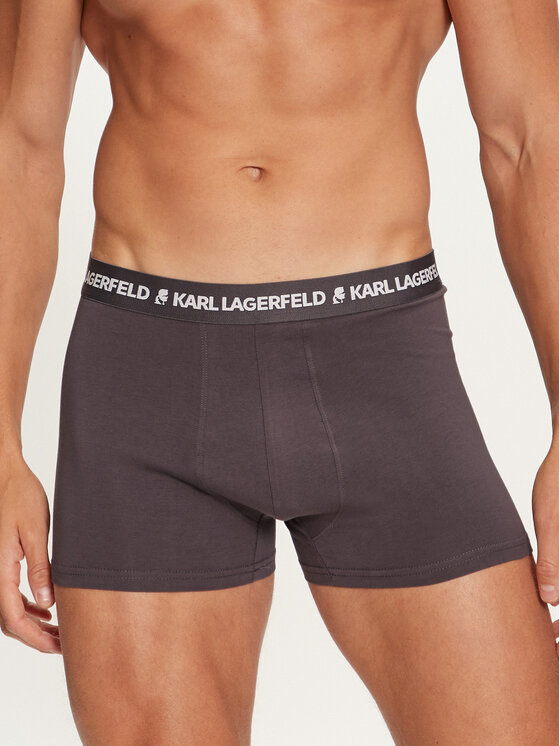 KARL LAGERFELD KARL LAGERFELD Set od 3 para bokserica 235M2109 Crna